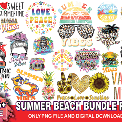 26 files summer beach bundle png, summer png, beach png