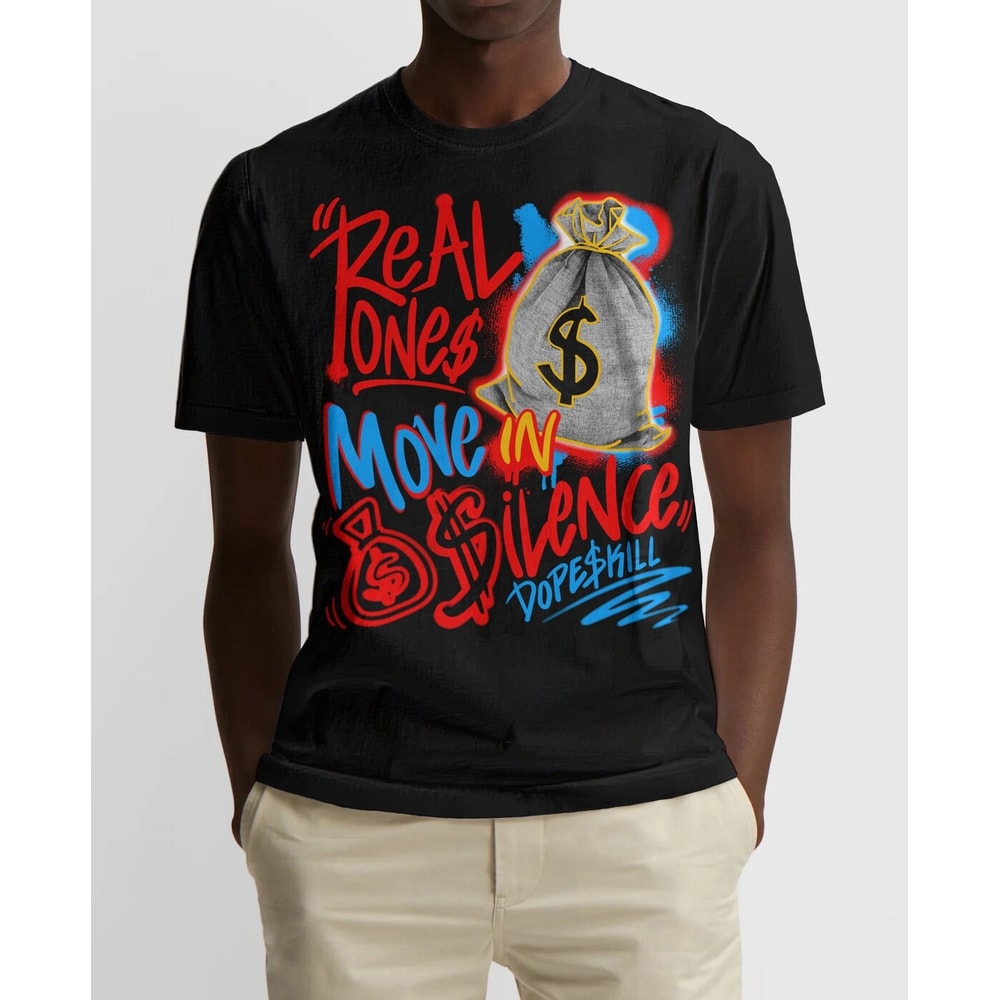 Real Ones Move In Silence Unisex Sneaker Shirt, Retro Fruity Pebbles Dunks Tee, Fruity Pebbles Dunks Dope Skill T-Shirt