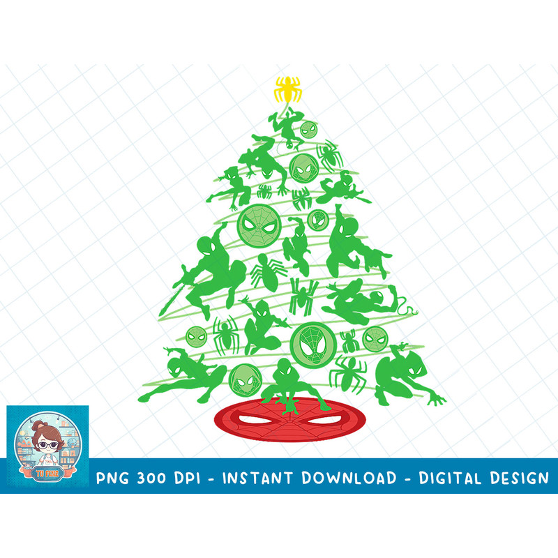 Marvel Spider-Man Christmas Tree Holiday T-Shirt copy.jpg