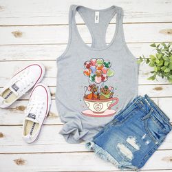 jaq and gus tank top, gus gus tank, cinderella gus tank top, disney balloon tank, disney teacup tank, disney trip tank,