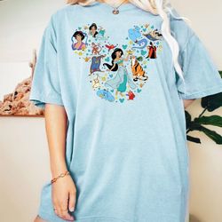jasmine shirt, jasmine princess shirt, jasmine disney shirt, aladdin disney shirt, disney world shirt, comfort colors sh