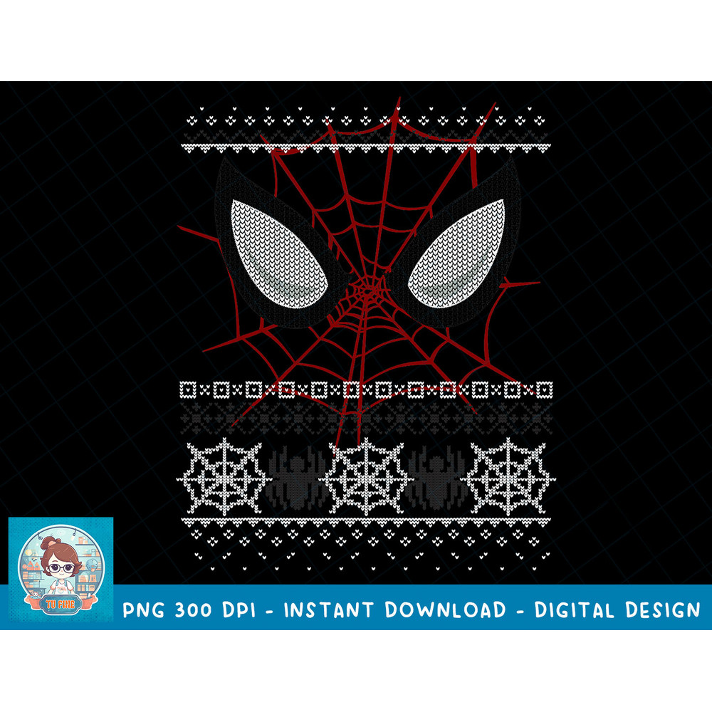 Marvel Spider-Man Eyes Ugly Christmas Sweater T-Shirt T-Shirt copy.jpg
