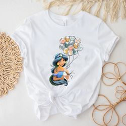 jasmine shirt, princess jasmine shirt, aladdin disney shirt, disney princess shirt, disney balloon shirt, disneyworld sh