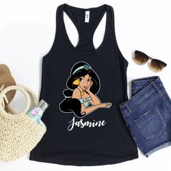 jasmine tank top, disney princess tank, princess tank, aladdin tank top, disney vacation tank, disney character tank, ja