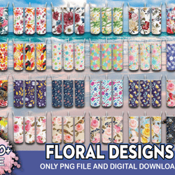 300 floral designs tumbler png