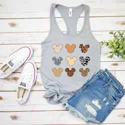 leopard mickey tank top, mickey ears tank top, mickey minnie tank top, disney mickey tank top, disneyworld tank top, dis
