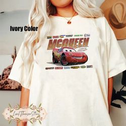 lighting mcqueen shirt, car birthday shirt, vintage cars comfort colors shirt, disney cars shirt, disney cars land shirt