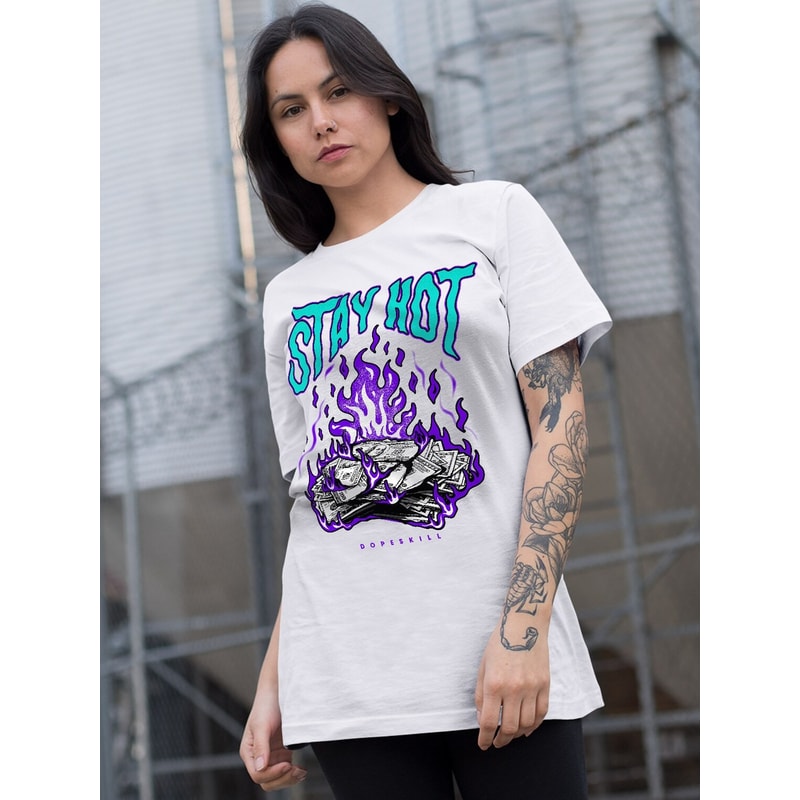 Stay Hot Unisex Sneaker Shirt, Retro Alternate Grape 5S Tee, Jordan 5 Alternate Grape T-Shirt, Hoodie, Tanktop