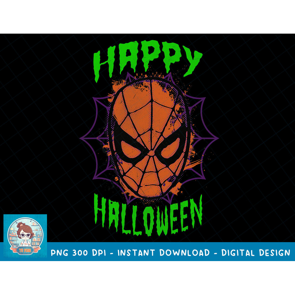 Marvel Spider-Man Mask Happy Halloween Graphic T-Shirt T-Shirt copy.jpg