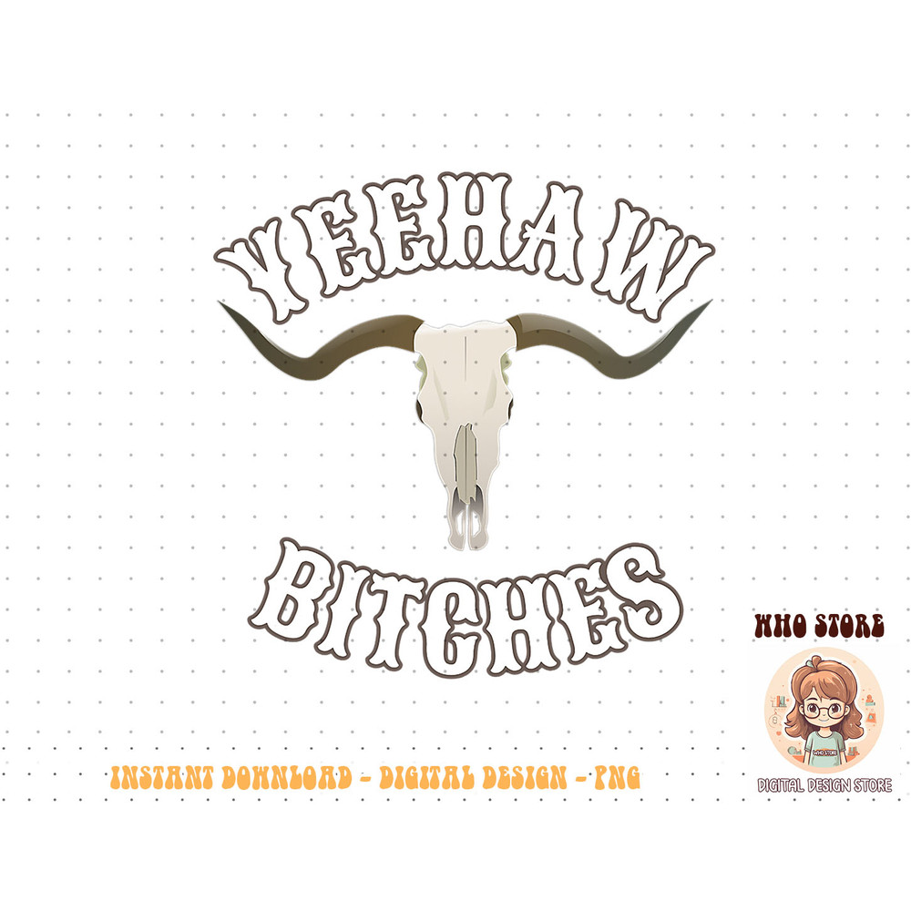 Country Skull Western Yeehaw Bitches T-Shirt copy.jpg