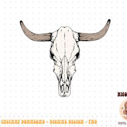 cow bull cattle skull head western vintage animal graphic png