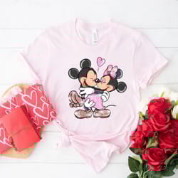 mickey and minnie valentines shirt, retro disney valentine shirt, disneyland shirt, disney couple shirt, valentine shirt