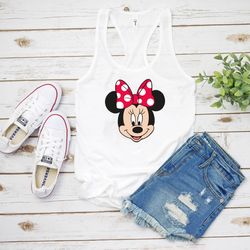 minnie tank top, disney minnie tank, minnie ears tank, disney tank top, disney character tank, disneyworld tank top, dis