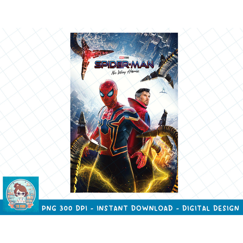 Marvel Spider-Man No Way Home Group Shot Face Off Poster T-Shirt copy.jpg