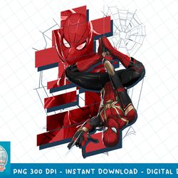 marvel spider-man no way home hanging web shot box up t-shirt copy png, sublimation