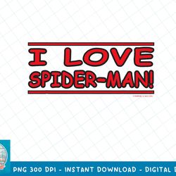 Marvel Spider-Man No Way Home I Love Spider-Man T-Shirt copy png, sublimation