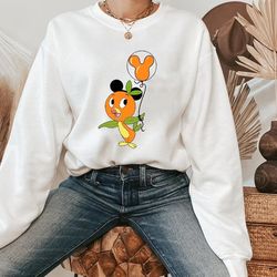orange bird sweatshirt, disneyland hoodie, orlando florida shirt, florida orange bird shirt, disney balloon shirt, ha-21