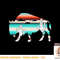 Funny Bison desert Cactus Serape Western T-Shirt copy.jpg