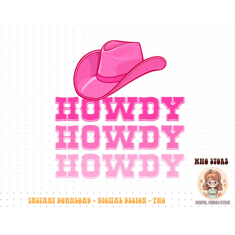 Girls Pink Howdy Shirt Cowgirl Western Country Rodeo T-Shirt copy.jpg