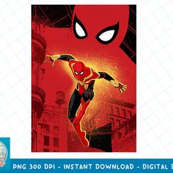 marvel spider-man no way home paint splatter silhouette t-shirt copy png, sublimation