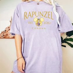 rapunzel princess shirt, disney princess shirt, rapunzel disney shirt, rapunzel mickey shirt, comfort colors shirt, dl-1
