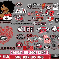 200 file georgia-bulldogs mega bundle svg, n c a a bundle svg