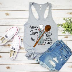 remy disney tank, ratatouille tank top, remy tank top, disney ratatouille tank, anyone can cook shirt, remy ratatouille