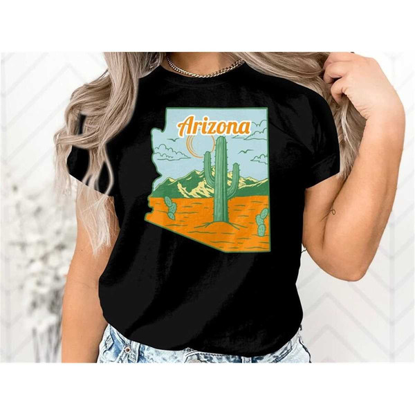 Arizona Shirt, State Pride Tee, State Outline Shirt, Travel - Inspire ...
