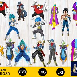 310 files dragon ball z bundle svg
