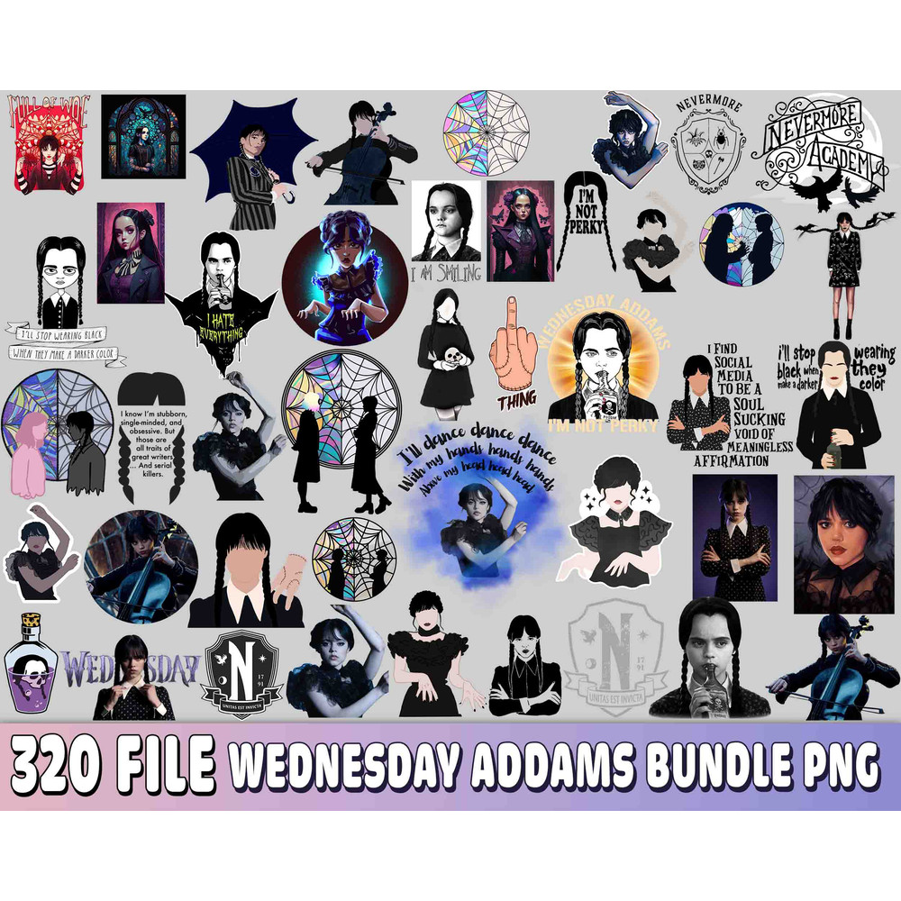320 file Wednesday Addams bundle png 5.jpg