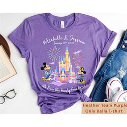 custom disney castle couple matching we found our happily ever after shirt / disney married wedding anniversary / husban