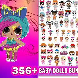 356 file baby dolls bundle svg