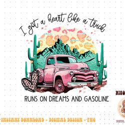 i got a heart like a truck western sunset cowgirl farm png