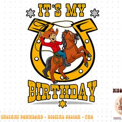 it's my birthday western cowboy boys youth kids party day png