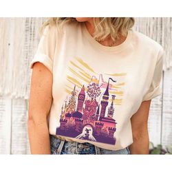 retro mickey mouse and cinderella castle disney 100 years of wonder shirt / 100th anniversary t-shirt / walt disney / di