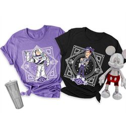 buzz lightyear and woody disney 100 years of wonder shirt / toy story disney 100th anniversary / walt disney world / dis