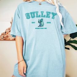 sully shirt, monster inc shirt, monsters university shirt, disney monsters inc, disneyland shirt , comfort colors shirt,