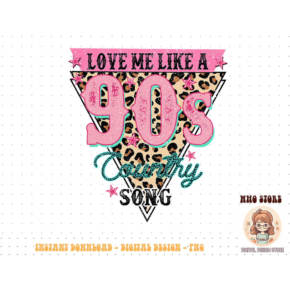 Love Me Like A 90s Country Song, Leopard Western T-Shirt copy.jpg