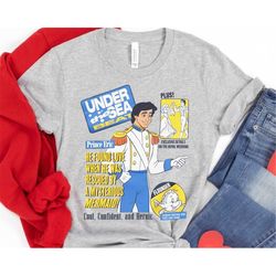 disney magazine cover prince eric shirt / disney the little mermaid t-shirt / disney birthday / walt disney world / disn