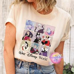 villains shirt, walt disney world, maleficent shirt, evil queen, ursula, mad madam mim, cruella, disney matching shirt,