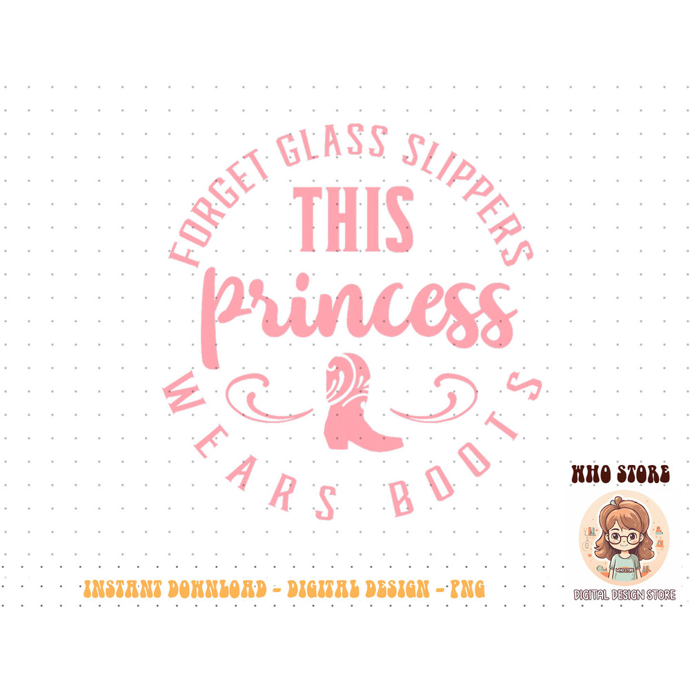 Princess Cowboy Boots Western Cowgirl Girls T Shirt Gift copy.jpg