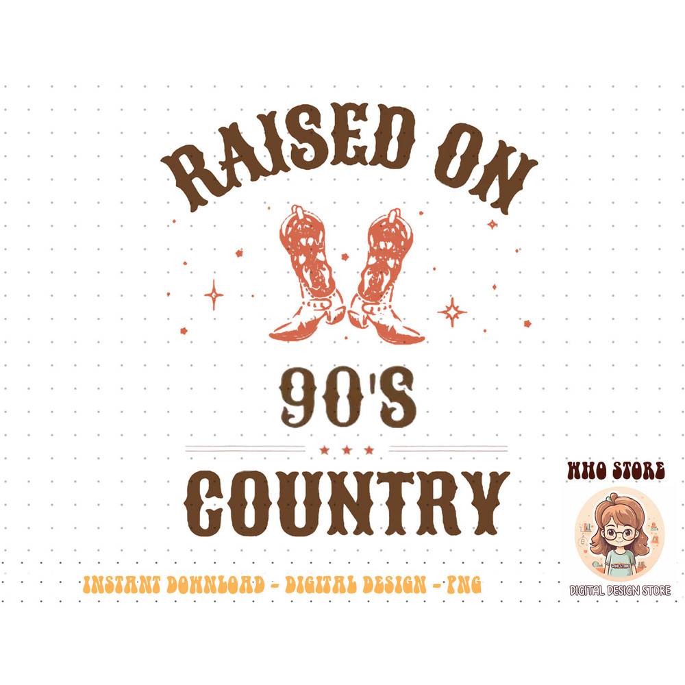Raised On 90s Country Retro Music Western Cowboy Cowgirl T-Shirt copy.jpg