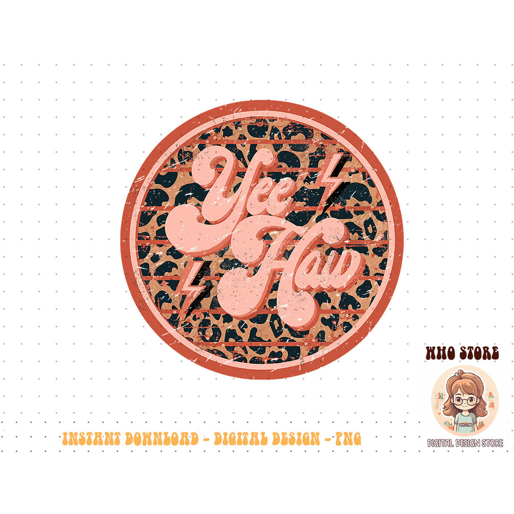 Retro Cowboy Yeehaw Leopard Western Country Cowgirls Horse T-Shirt copy.jpg