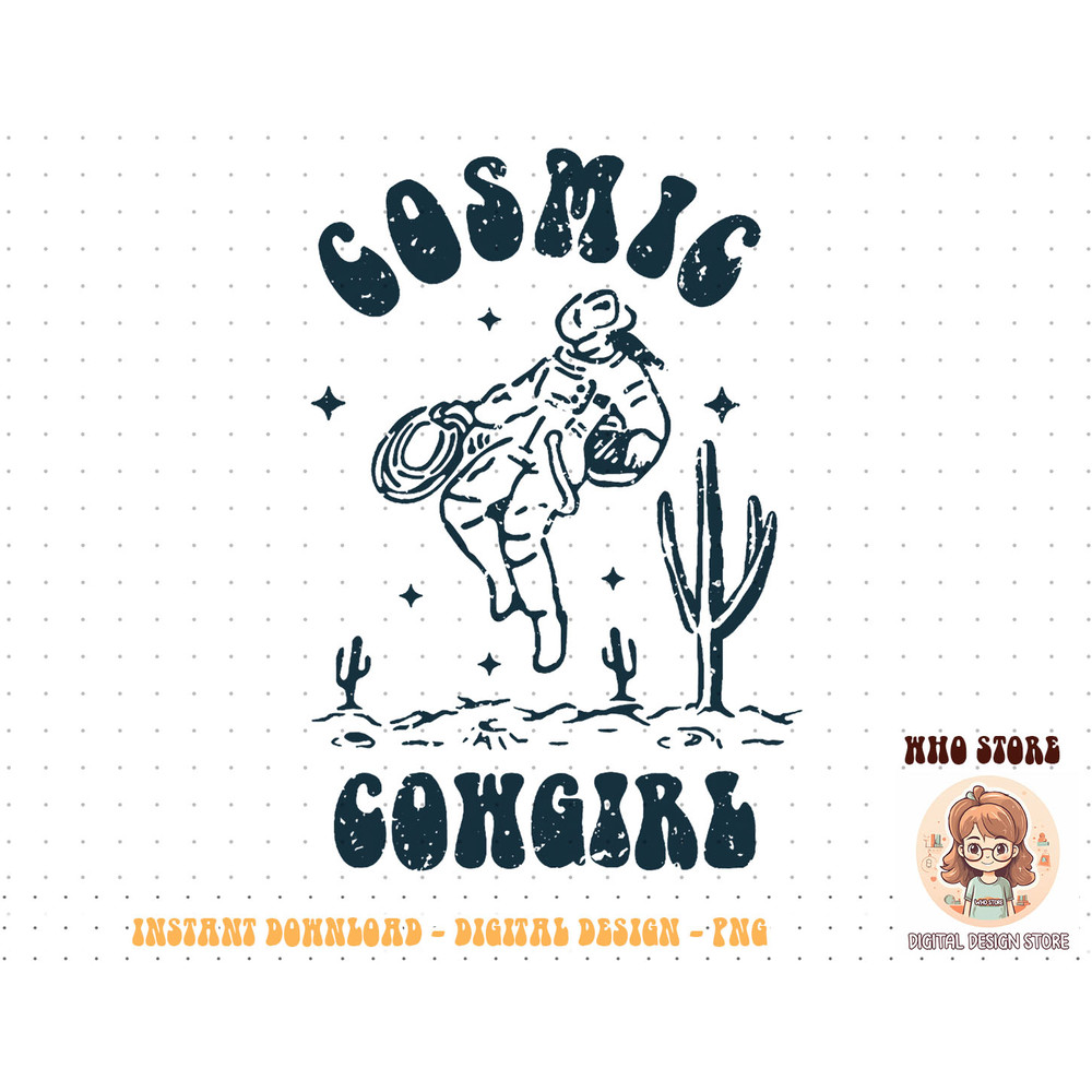 Retro Cowgirl In Space Cosmic Cowboy Western Country Cowgirl T-Shirt copy.jpg