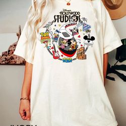 vintage disney hollywood studios shirt, hollywood studios shirt, disneyland trip 2023 shirt, family vacation shirts, com
