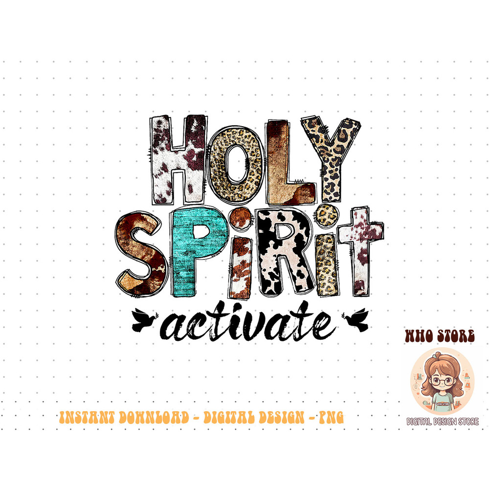 Retro Leopard Holy Spirit Activate Cowboy Rodeo Western Girl T-Shirt copy.jpg