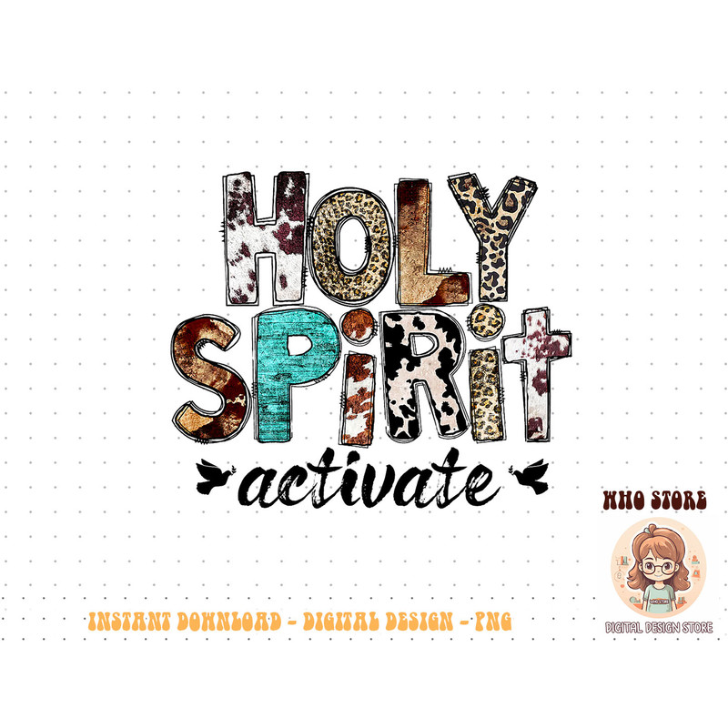 Retro Leopard Holy Spirit Activate Cowboy Rodeo Western Girl T-Shirt copy.jpg