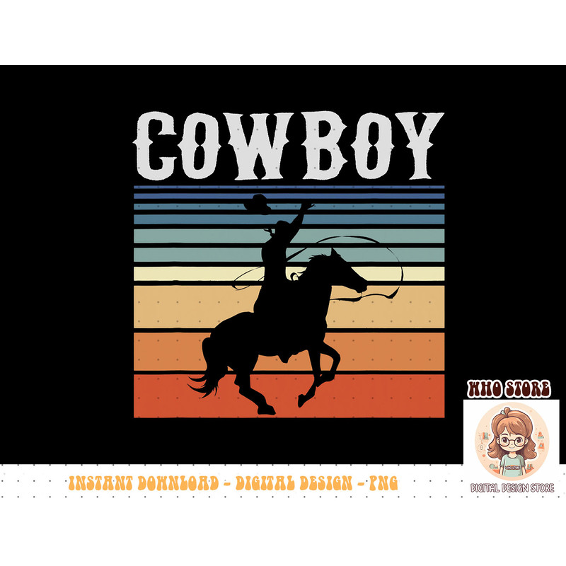 Retro Rodeo Western Bull Riding Line Dance Horse Cowboy T-Shirt copy.jpg