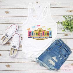 vintage disneyland tank tops,  disneyland tank tops, vintage disney tank, disney retro tank, disney vacation tank, dl-04