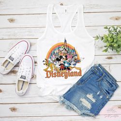 vintage disneyland tank, disneyland tank , mickey mouse tank top, retro disney shirt, disneyland crewneck shirt, disney